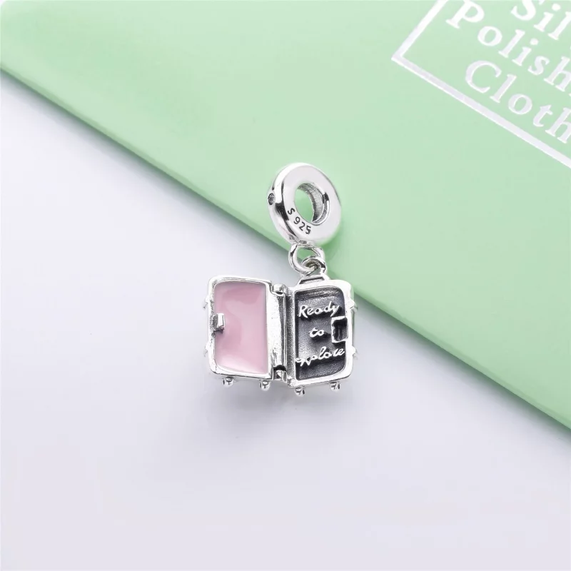 (image pour) Charm pendant PANDORA Valise en Argent 797887EN160 - Afficher 3