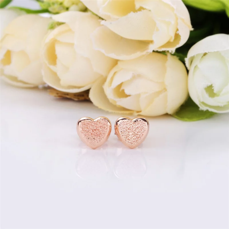 (image pour) Clous d'oreilles Cœur en PANDORA Rose 287928 - Afficher 2