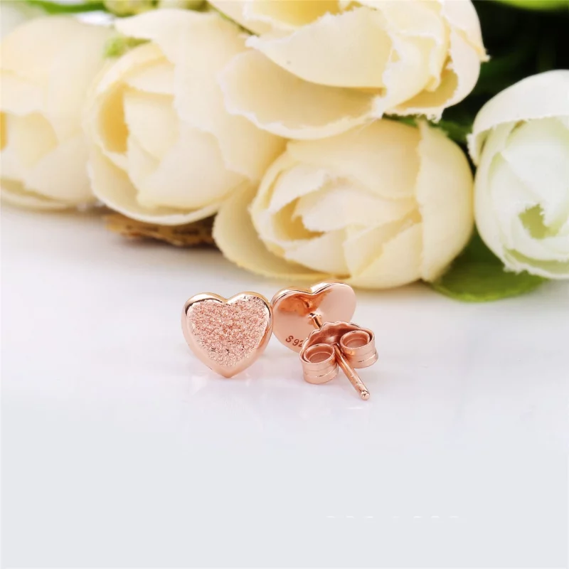 (image pour) Clous d'oreilles Cœur en PANDORA Rose 287928 - Afficher 3