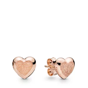 Clous d'oreilles Cœur en PANDORA Rose 287928 (image pour) Clous d'oreilles Cœur en PANDORA Rose 287928