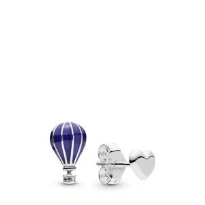 (image pour) Clous d'oreilles PANDORA Montgolfière et Cœur en Argent 298058EN195