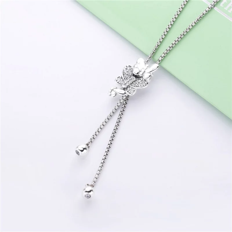 (image pour) Collier PANDORA Ballet de Papillons Éblouissants en Argent 397911CZ - Afficher 2