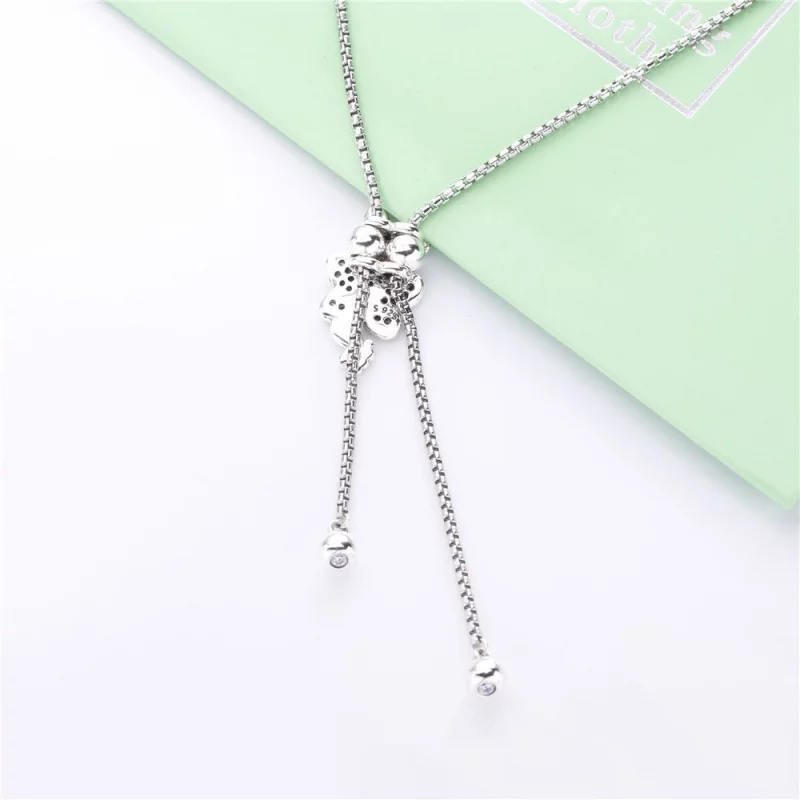 (image pour) Collier PANDORA Ballet de Papillons Éblouissants en Argent 397911CZ - Afficher 3