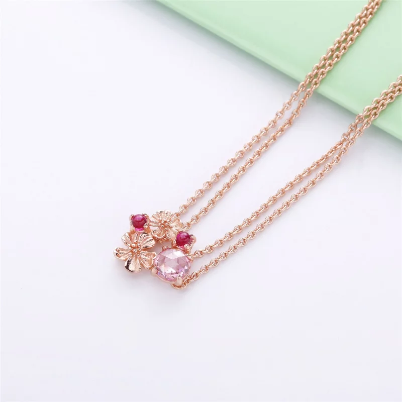 (image pour) Collier PANDORA Fleur de pêche 388101NCC - Afficher 2