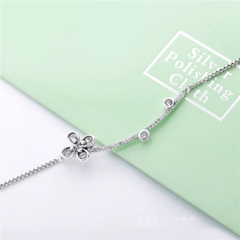 (image pour) Collier PANDORA Fleur à Quatre Pétales en argent 397956CZ - Afficher 2