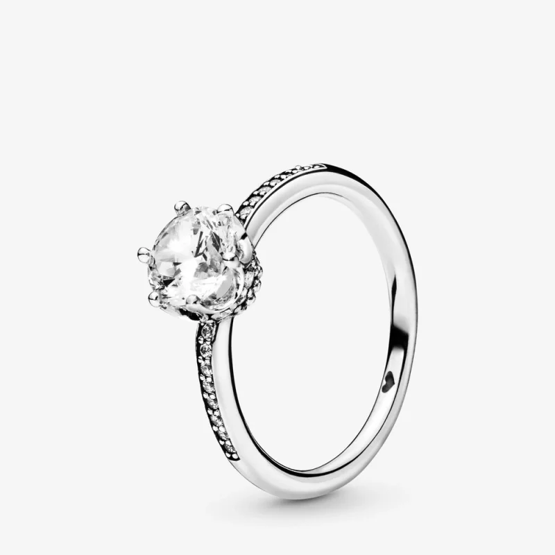 (image pour) Bague PANDORA Couronne Etincelante Incolore 198289CZ