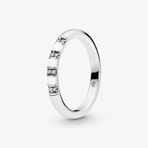 (image pour) Bague PANDORA Rayures Blanches 198052CZ