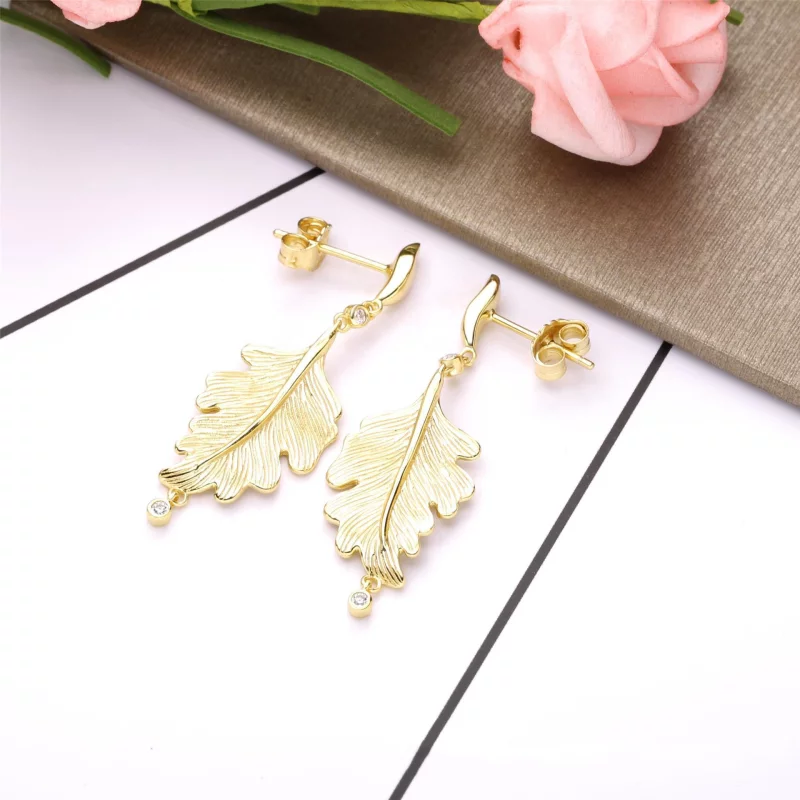 (image pour) Boucles d'Oreilles PANDORA Feuilles de Chêne 268259CZ - Afficher 2
