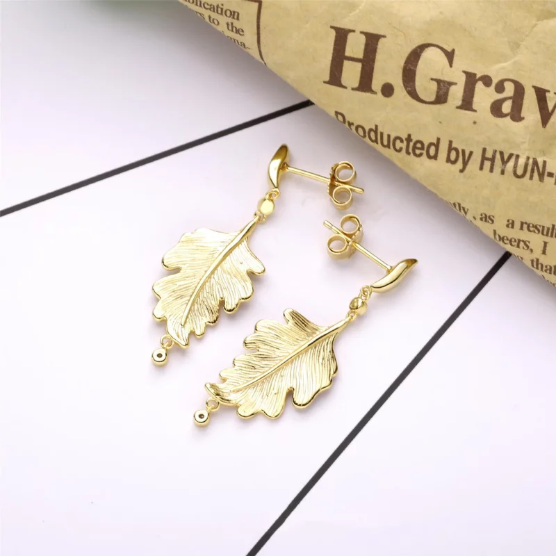 (image pour) Boucles d'Oreilles PANDORA Feuilles de Chêne 268259CZ - Afficher 3