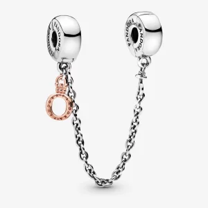 (image pour) Charm Chaîne de Confort PANDORA O Couronné Pendant 788313