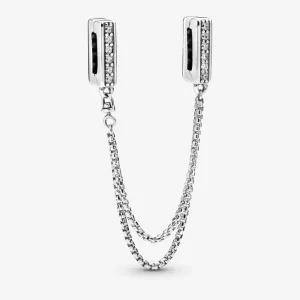 (image pour) Charm clip chaîne de confort PANDORA scintillant 798269CZ