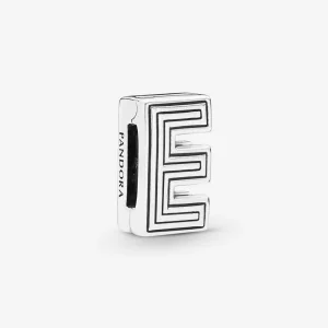 (image pour) Charm Clip Lettre E PANDORA Reflexions en Argent 798201