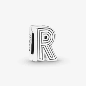 (image pour) Charm Clip Lettre R PANDORA Reflexions en Argent 798214