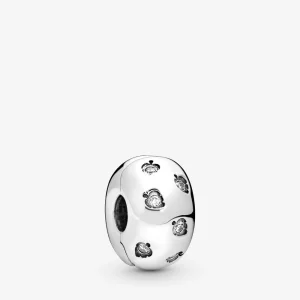 (image pour) Charm clip PANDORA Feuilles Scintillantes 798345CZ