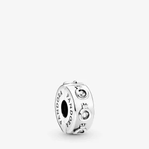 (image pour) Charm clip PANDORA O Couronné Scintillant 798326CZ