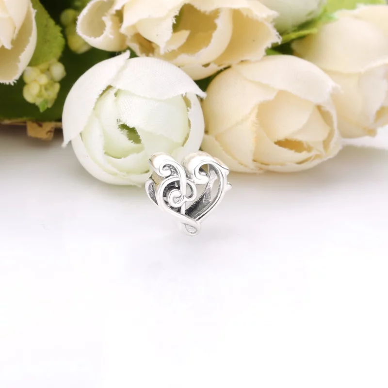 (image pour) Charm PANDORA Clé de Sol Cœur 798346 - Afficher 2