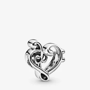(image pour) Charm PANDORA Clé de Sol Cœur 798346