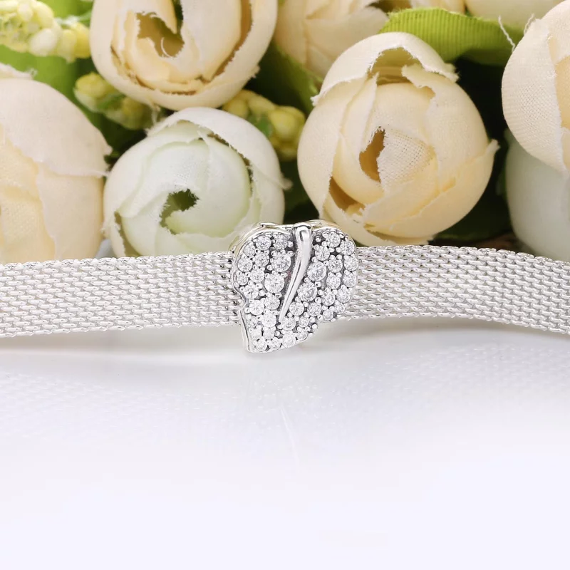 (image pour) Charm PANDORA clip Feuille Scintillante 798293CZ - Afficher 4