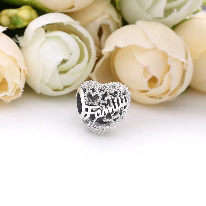(image pour) Charm PANDORA Cœur de Famille 798571C00 - Afficher 2