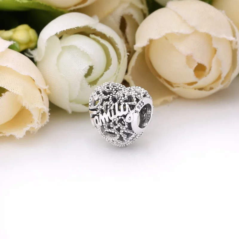 (image pour) Charm PANDORA Cœur de Famille 798571C00 - Afficher 4