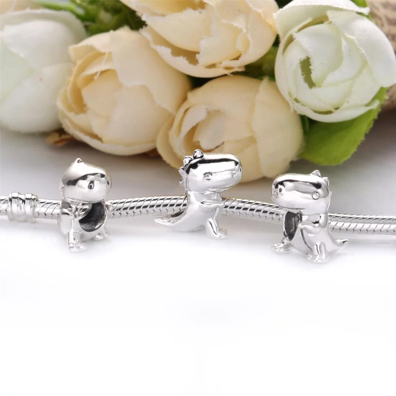 (image pour) Charm PANDORA Dinosaure en Argent 798123 - Afficher 4