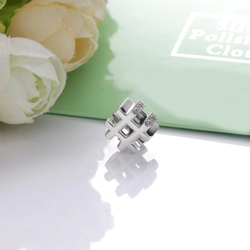 (image pour) Charm PANDORA Hashtag en Argent 798128 - Afficher 3