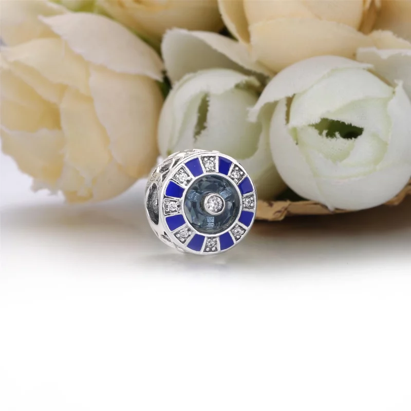 (image pour) Charm PANDORA Mosaïque Bleu 798031EN195 - Afficher 2