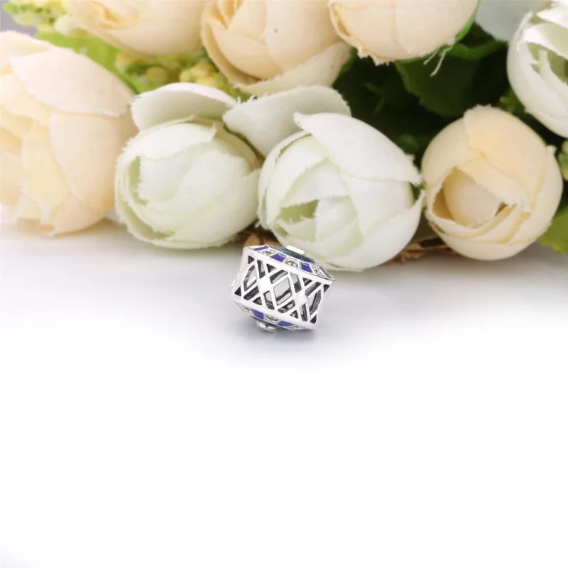 (image pour) Charm PANDORA Mosaïque Bleu 798031EN195 - Afficher 3
