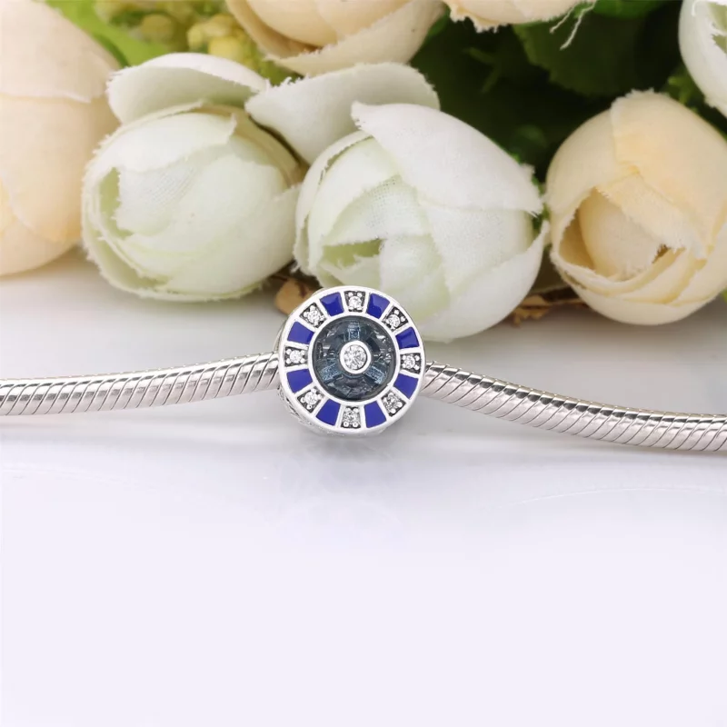 (image pour) Charm PANDORA Mosaïque Bleu 798031EN195 - Afficher 5