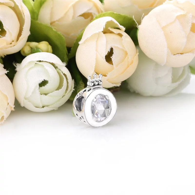 (image pour) Charm PANDORA O Couronné Scintillant Incolore 798266CZ - Afficher 2