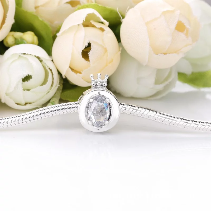 (image pour) Charm PANDORA O Couronné Scintillant Incolore 798266CZ - Afficher 3