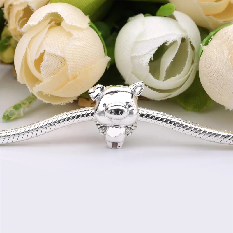 (image pour) Charm PANDORA Pippo le Cochon Volant 798253 - Afficher 2