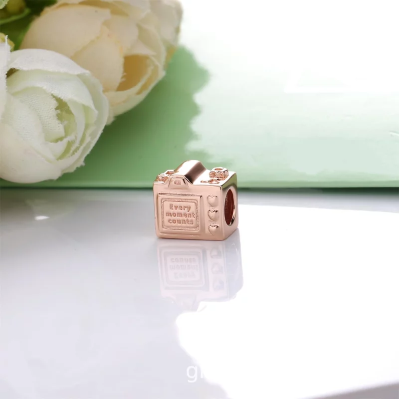 (image pour) Charm PANDORA Rose Caméra 787986CZ - Afficher 3