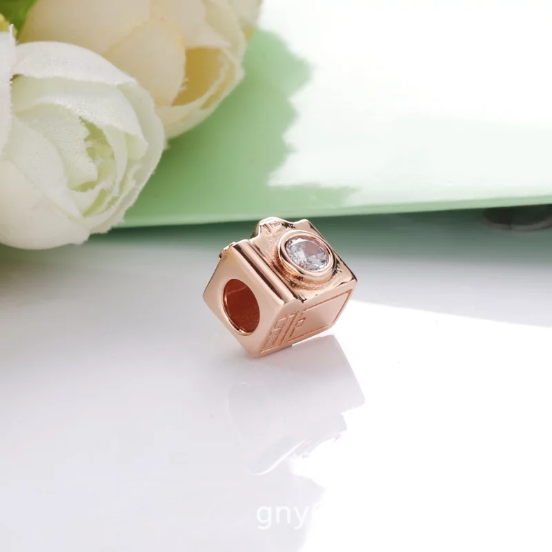 (image pour) Charm PANDORA Rose Caméra 787986CZ - Afficher 5