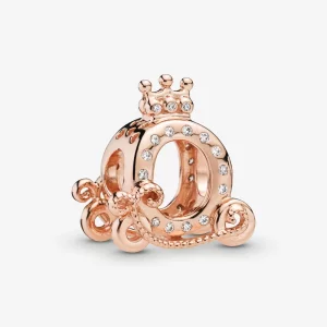 (image pour) Charm PANDORA Rose Crown O Carriage 788129CZ