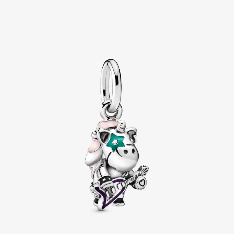 (image pour) Charm pendant PANDORA Bruno La Licorne Groupe Punk 798320ENMX