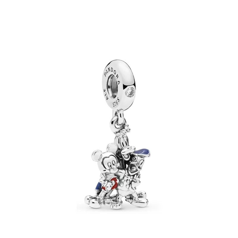 (image pour) Charm Pendant PANDORA Mickey Mouse et Donald Duck P-D-2717