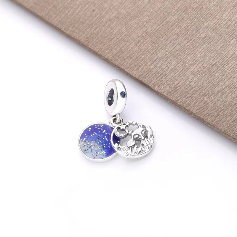 (image pour) Charm pendant PANDORA Renard et Lapin 798239NMB - Afficher 3