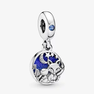 (image pour) Charm pendant PANDORA Renard et Lapin 798239NMB