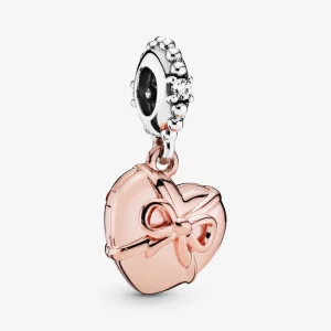 (image pour) Charm Pendant PANDORA Rose Coeur brésilien 788025CZ