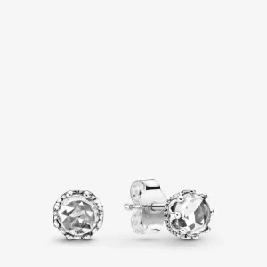 (image pour) Clous d'Oreilles PANDORA Couronne Scintillante Incolore 298311CZ