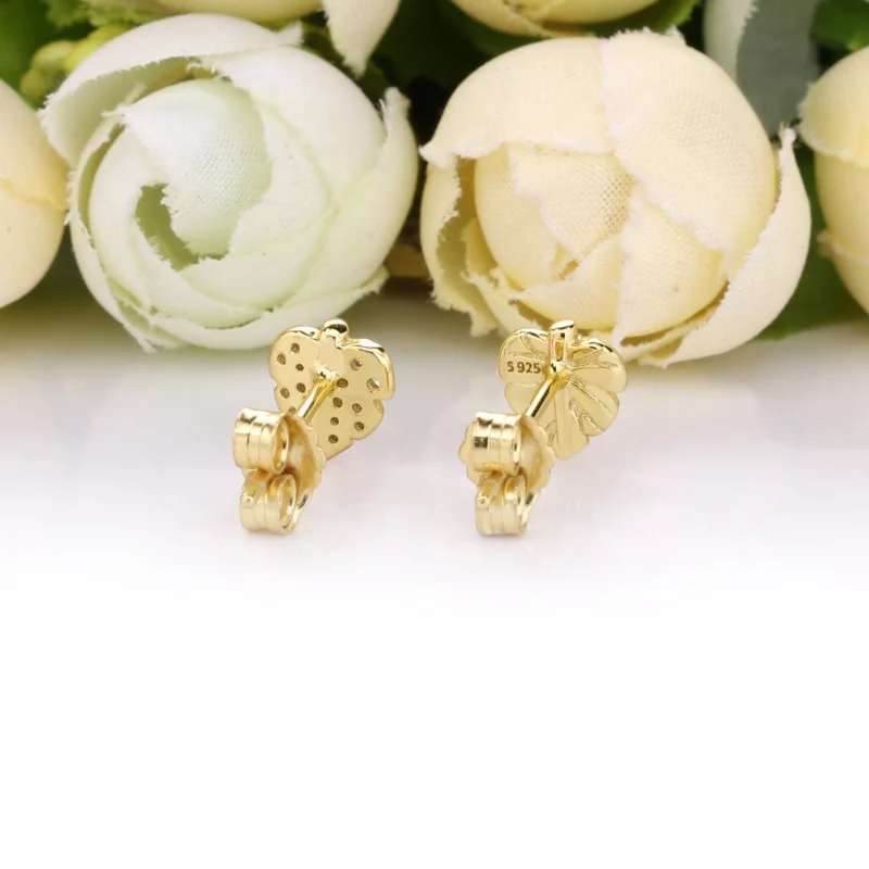 (image pour) Clous d'Oreilles PANDORA Shine Feuille brillante et pétillante 268334CZ - Afficher 3
