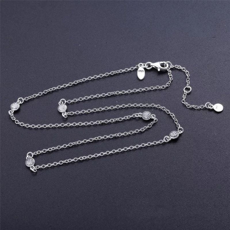 (image pour) Collier chaîne PANDORA Droplets éblouissants Dainty 590525CZ - Afficher 4