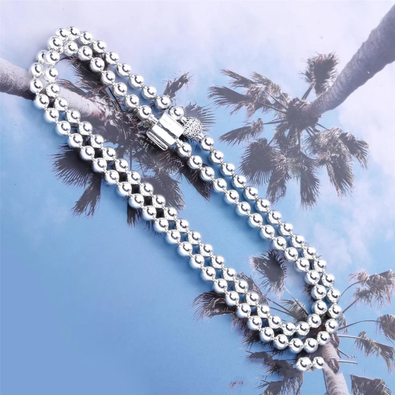 (image pour) Collier PANDORA Sphères et Pavé 398565C01 - Afficher 3