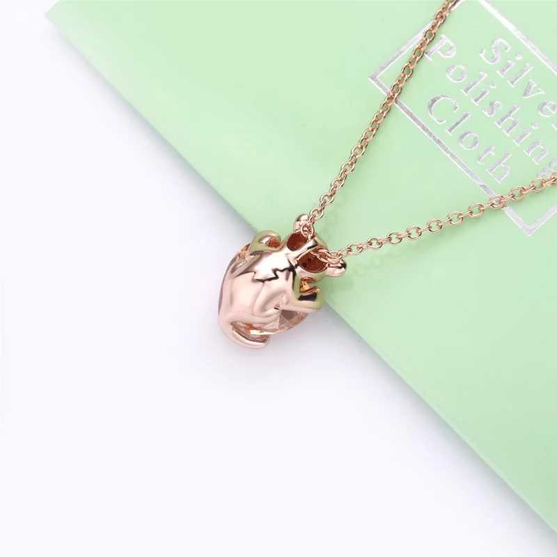 (image pour) Collier Pendant PANDORA Cœur de Lionne Scintillant 388068CZM - Afficher 3