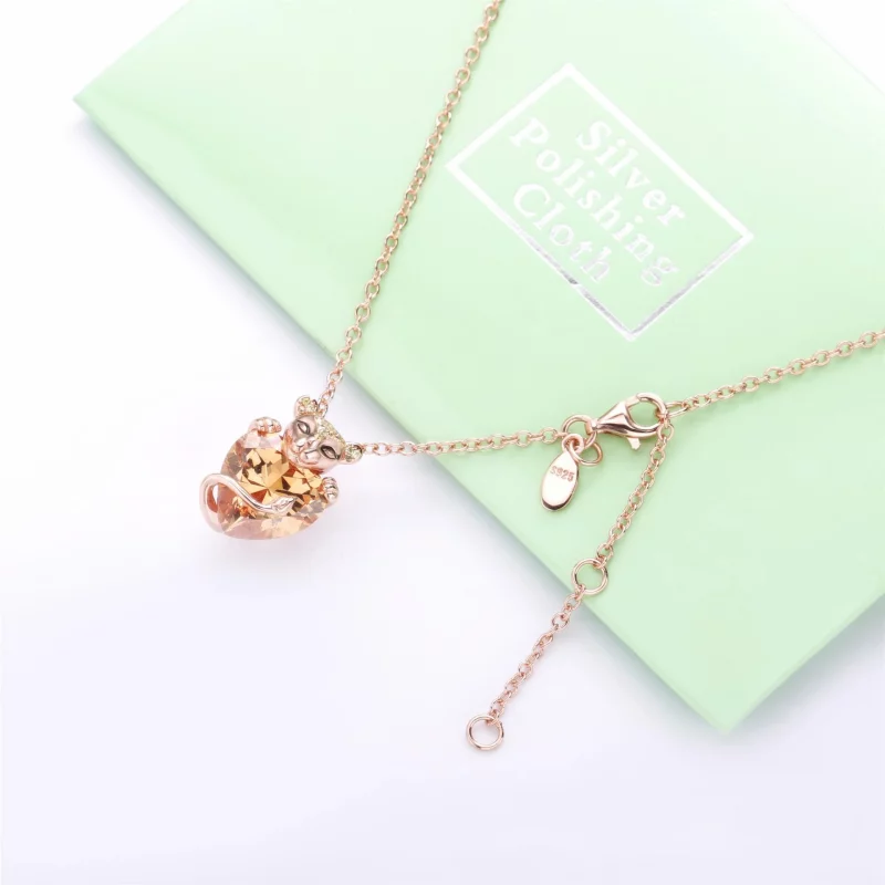 (image pour) Collier Pendant PANDORA Cœur de Lionne Scintillant 388068CZM - Afficher 4
