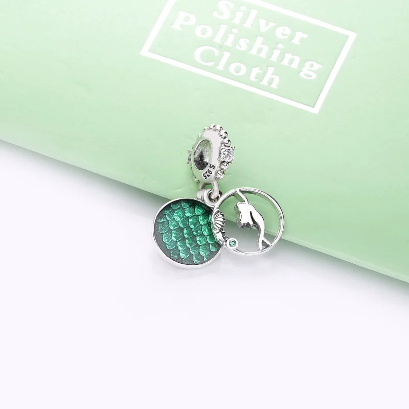(image pour) Disney, Charm pendant PANDORA Ariel en Argent 798231CZ - Afficher 2