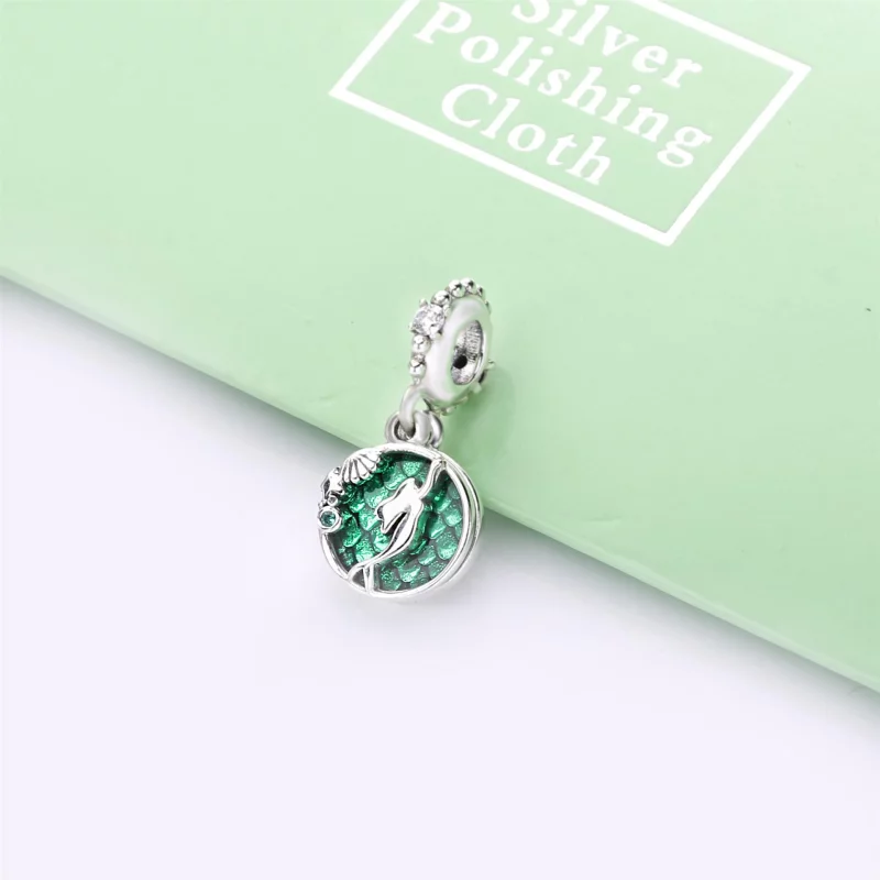 (image pour) Disney, Charm pendant PANDORA Ariel en Argent 798231CZ - Afficher 3