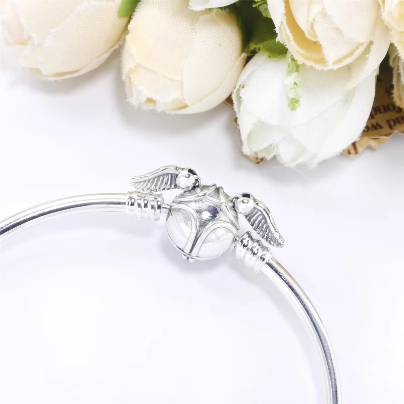 (image pour) Bracelet Jonc Fermoir Harry Potter, Vif d'Or, Pandora Moments 598619C00 - Afficher 4