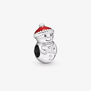 (image pour) Charm PANDORA Bonhomme de Neige et Bonnet du Père Noël 798478C01